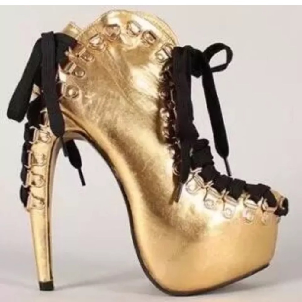 Gold  Shoes Size Us 8